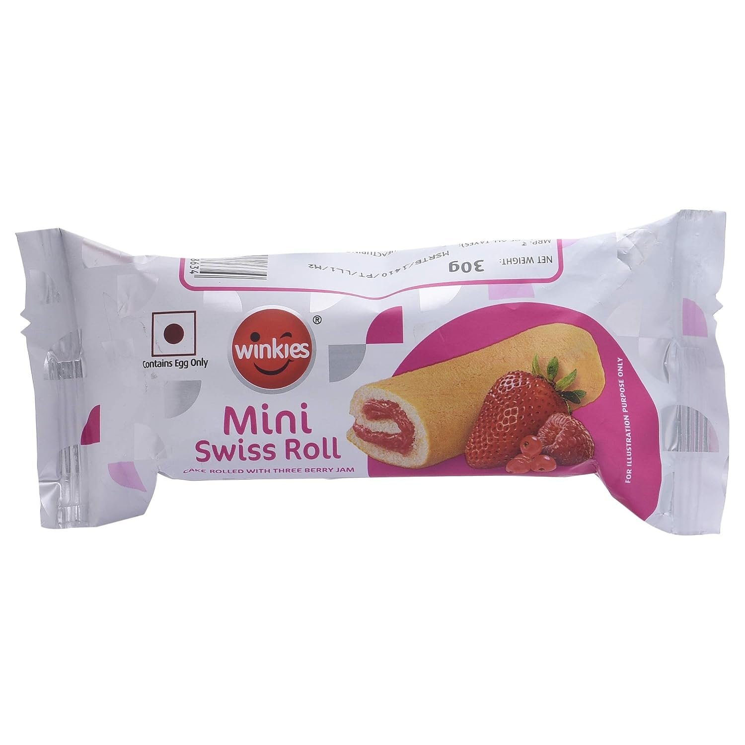Winkies Mini Swiss Roll Strawberry